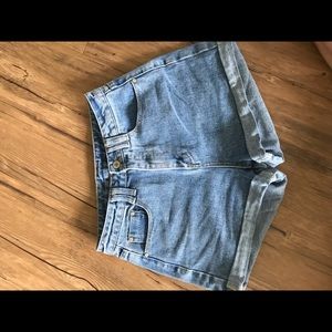 Shein shorts cuffed bottom